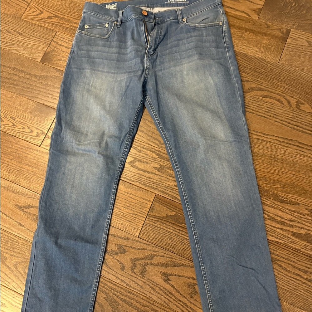 Mugsy Lake Shores Blue Jeans for Men 36x30